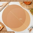 thumbnail image 3 of 40 Pcs 20 Inch Round Parchment Paper Dutch Oven Liners Disposable Unbleached Baking Paper for Cake Pan, Air Fryer, Steamer, BBQ Party, Cakes, Pizza, Meats and Vegetables, 3 of 6