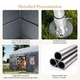 thumbnail image 7 of FOROUTIA 10x20ft Heavy-Duty Carport Canopy, Dark Gray Gable Roof PE Garage, All-Weather Shelter for Car/Truck/SUV/Outdoor Storage & Party, 7 of 7