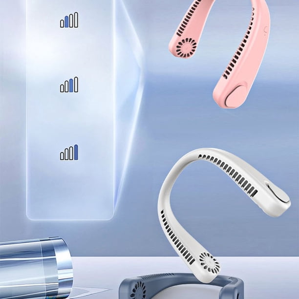 Auriculares recargables sin aspas con ventilador de cuello y manos libres