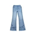 thumbnail image 3 of Girl Jeans Girls Bow Jeans Girls Flared Jeans High Waisted Baggy Pants Casual Preppy Clothes for Girls 9-10 Years, 3 of 8