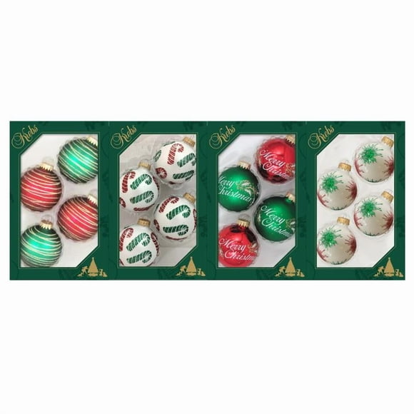 Ornements 4PK Assortis (Lot de 12)