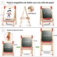 thumbnail image 2 of Caballete Para Niños con 5M Rollo de Papel, Caballete de Arte Tablero Magnético,Doble Cara Caballete de pie 90-165cm Ajustable para Niños,16 Tipos de Accesorios Gratuitos, 2 of 8