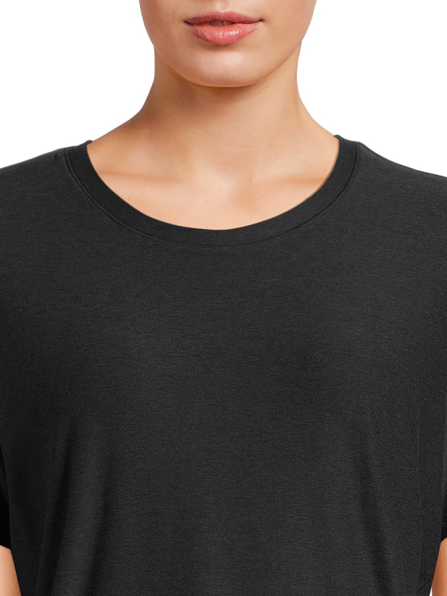 Athletic Works Women's and Women's Plus ButterCore Tee with Short Sleeves, Sizes XS-4X
