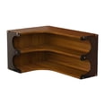 thumbnail image 4 of simhoa Corner Shelf 2 Tier Organization Elegant Space Saving Multipurpose Display Stand Walnut color, 4 of 8