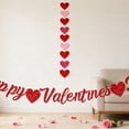thumbnail image 4 of Felt Heart Valentine’S Day Garland Banner,Valentines Day Heart Decorations,Valentines Banner,Valentines Day Heart Felt Decor For Wedding Anniversary Birthday Home Valentine Party Decor,(H,98.43 in), 4 of 8