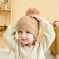 thumbnail image 2 of CoCopeanut Topi Anak Musim Dingin untuk Anak-anak Aksesori Bayi Rajutan Hangat Topi Beanie Anak Perempuan Laki-laki Topi Beanie Anak Perempuan Warna Permen Balita Anak-anak untuk 1-4Y, 2 of 6
