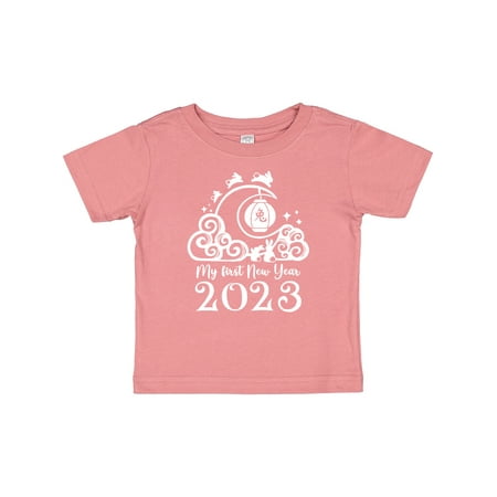 

Inktastic My First New Year 2023 Rabbits Gift Baby Boy or Baby Girl T-Shirt