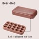 thumbnail image 1 of Juego de moldes para hacer cubitos de hielo de plástico de silicona sin BPA, 4 bandejas para cubitos de hielo para congelador con tapa y contenedor, cuchara para hielo, 1 of 4