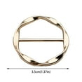 thumbnail image 3 of BNNG Scarf Ring Clips Waist Buckle Clip T-Shirt Tie Pin Clip for Women Fashion Metal Circle Buckle for Clothes Hat Belt Decor Metal Round Circle Clip Buckle Clothing Ring Wrap Holder, 3 of 9