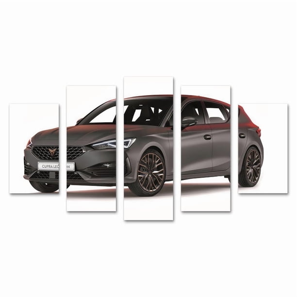 Cuadro Decorativo Auto Cupra Leon 2020 Special Edition Juego De 5 Piezas 150x80cm Ideal Para Sala Oficina