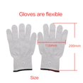thumbnail image 5 of 1 Pair of Silver Conductive Massage Gloves TENS Massager Kit, 5 of 5