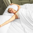 thumbnail image 2 of Elif Split King Size Bed Sheets Set Microfiber Machine Washable, White, 2 of 5