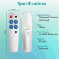 thumbnail image 5 of Universal Learn Remote Control for TV STB DVD BOX DVB Lighting, 5 of 5