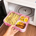 thumbnail image 3 of Boîte À Lunch Compatible Micro-Ondes,Double Compartiment,Conservation Stéréoscopique Des Aliments,Pour Les Employés De Bureau,En Acier Inoxydable,Pour Les Voyages,Rangement Facile, 3 of 7