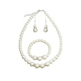 thumbnail image 5 of Collar de perlas, pendientes, pulsera, personalidad, temperamento, accesorios simples, moda, viajero, collar de diamantes, 5 of 5