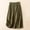 🔥 Army Green, variant on Womens Half-Back Elastic Waist A-Line Mid-Length Workwear Skirt Cotton Blend Pull-On Design With Pocket Details Durable Seam Finishes For Office Casual And Everyday Styling — Skirt