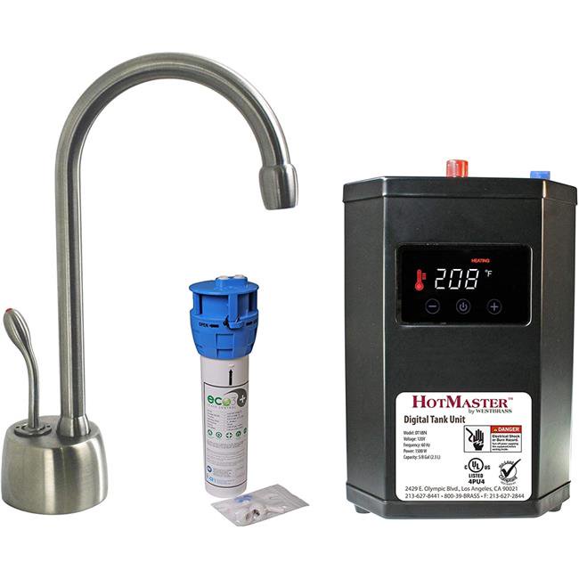 Westbrass DT1F271-07 Instant Hot Water Dispenser Faucet u0026 Digital Tank  Systemu0026#44; Satin Nickel | Walmart Canada