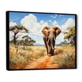 thumbnail image 2 of Designart "Stroll Savannah African Wall art II" African Floater Framed Canvas Art Print, 2 of 7