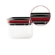 thumbnail image 3 of Tarro de almacenamiento de alimentos Cocina casera Apilable Arroz Condimento Aperitivos Recipiente transparente a prueba de humedad, Negro Rojo, Pequeño kenally HA001234-03, 3 of 5