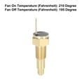 thumbnail image 4 of Coche Radiador Ventilador Térmico Interruptor 1/8" NPT 210 Grados en 195 Grados Apagado, 4 of 6