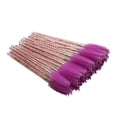 thumbnail image 1 of Soidarity Paquete de 50 cepillos para pestañas, accesorios multicolores para mujeres, aplicador de varitas de cerdas, pinzas para cejas, Pinceles de maquillaje y herramientas Varilla Rosa/Rojo-Violeta, 1 of 6