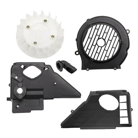 For GY6-Style 125cc 150cc Engine Complete Air Shroud Cooling Assembly with Fan Cover Motorcycle Accessories