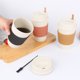 thumbnail image 2 of Bewildely Taza de café de trigo, estilo simple, taza de té, palo de sellado, vasos de moda para viajes al aire libre, camping, picnic, amarillo Type2 NO2, 2 of 6