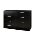 thumbnail image 6 of Tcbosik 47.2" Double Dresser with 8 Storage Drawers, Chest of Drawers for Bedroom, Living Room, Black, 6 of 9
