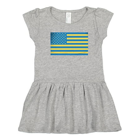 

Inktastic Ukrainian American Gift Toddler Girl Dress