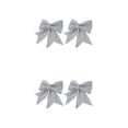thumbnail image 4 of Toystoory De adornos de lazo de Feliz Navidad, guirnalda de lentejuelas, decoración artística, regalo, fiesta, decoración, suministros para Plata 2piezas, 4 of 6