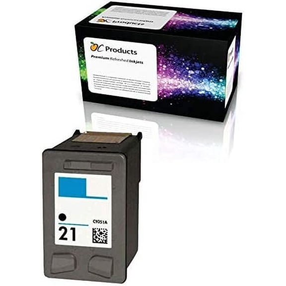 Ocproducts 21 Ink Printer Cartridge, for PSC 1410/Deskjet F4180, Black, OCHP21