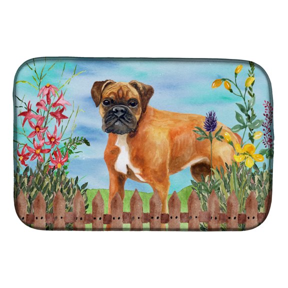 German Boxer Spring Dish Drying Mat
