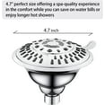 Bright Showers High Pressure Rain Showerhead, 5 Spray Settings ...