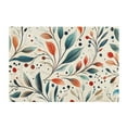 thumbnail image 7 of Yayeee Bath Rug for Bathroom Floor Non Slip Rectangle Fluffy Soft Absorbent Mat, 16"x24", Beige Whimsical Leaves, 7 of 7