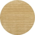 thumbnail image 1 of Ahgly Tapis Rond Contemporain Jaune Uni pour Intérieur, 9 Pieds Rond, 1 of 6