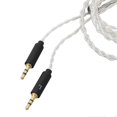 thumbnail image 3 of Silver Plated Copper Earphone Replacement Cable 3.5mm to Dual 2.5mm Plug o Cable for HE400S HE‑400I Headphones 1.2m, 3 of 4