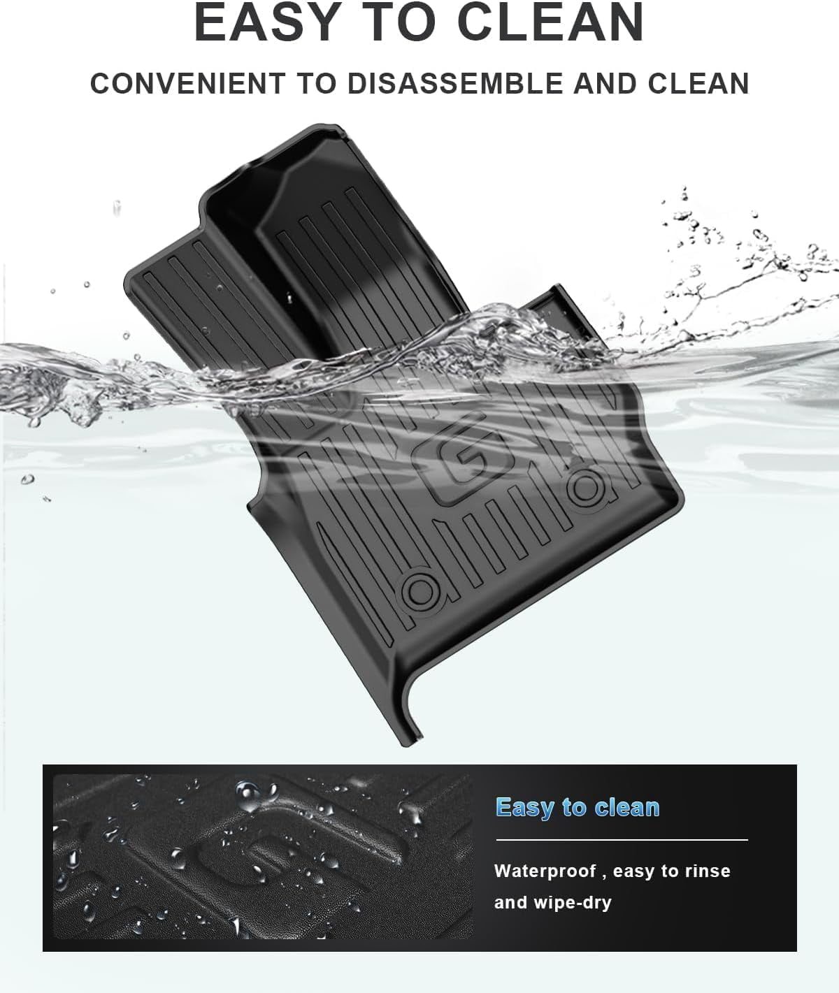 AOMSAZTO Floor Mats & Cargo Mats Fit for 2019-2024 2025 Mercedes-Benz G Class/G500/G550/AMG G63 - 1st & 2nd Row All Weather Protection Automotive Floor Liner Trunk Mat, Car Accessories