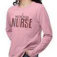 thumbnail image 2 of Oncology Nurse Leopard Print Long Sleeve Shirt Unisex X-Large Pink, 2 of 5