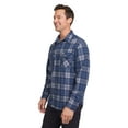 thumbnail image 2 of Chaps Men's & Big Men's Stretch Knit Flannel Button Down Shirt, Sizes S - 2XL, 2 of 4