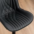 thumbnail image 4 of YOUNIKE Swivel Bar Stools Set of 2 Adjustable Leather Counter Barstool, Black, 4 of 8