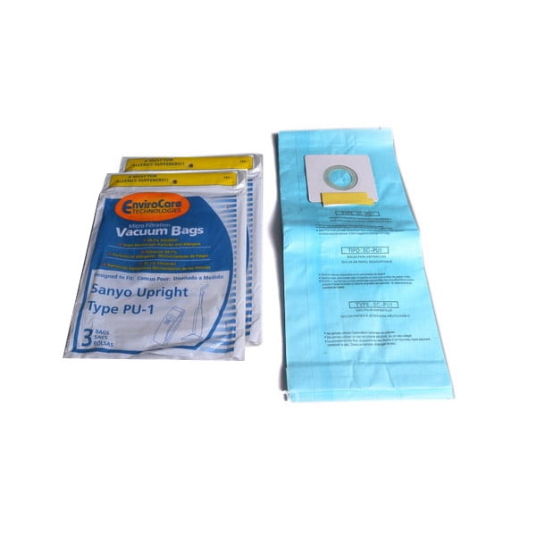 Sanyo PU1 Upright Vacuum Cleaner Microfiltration Replacement 6 Paper