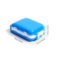 thumbnail image 2 of caja de pastillas contenedor organizador semanal de tabletas estuche de almacenamiento divisor de tabletas senderismo camping interior al aire libre dispensador de cuidado de la salud azul Inevent HA028306-05, 2 of 7