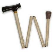 Medline Industries Medline Deluxe Wood Patterned Folding Cane, 1 ea