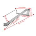 thumbnail image 2 of Soporte para computadora portátil Soporte de disipación de calor de escritorio para computadora portátil Aleación de aluminio para computadora portátil de 11-17 pulgadas, plateado Sweethay EL4938-01B, 2 of 2