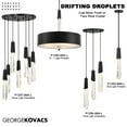 thumbnail image 2 of P1285-859-L-George Kovacs Lighting-Drifting Droplets - 5 Light Pendant-28.13 Inches Tall-Vintage Brass Finish, 2 of 7