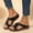 Black, variant on WIZUTIZ Fisherman Sandals for Women Flat Sandals for Women Womens Sandals Comfort Party Elastic Hollow Out Sandals Pull-On Summer Shoes Mid Heel (2"-3") Medium Solid Sandals for Ladies School Brown