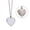 White, Silver, variant on Yin and Yang Necklace Personalized Alloy Puzzle Pendant Jewelry Suitable for Couples Necklaces with Adjustable Chains