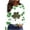 #173-Khaki, variant on Craaazy Women's Casual St. Patrick's Day Long Sleeve Crewneck Loose Green Theme T-Shirts Gifts