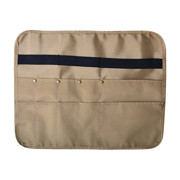Hanging Camp Kitchen Organizer with Strong Hook and Multi-Pockets, Foldable Waterproof Camping Utensil Storage Bag 14.5x11.8 Inches, Camping Cooking Essentials for Outdoor Picnic Bbq Rv Travel