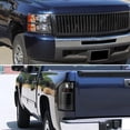 thumbnail image 2 of Spec-D Tuning for Chevy Silverado Pickup Crystal Black Headlights+Black LED Tail Lamps, 2 of 7
